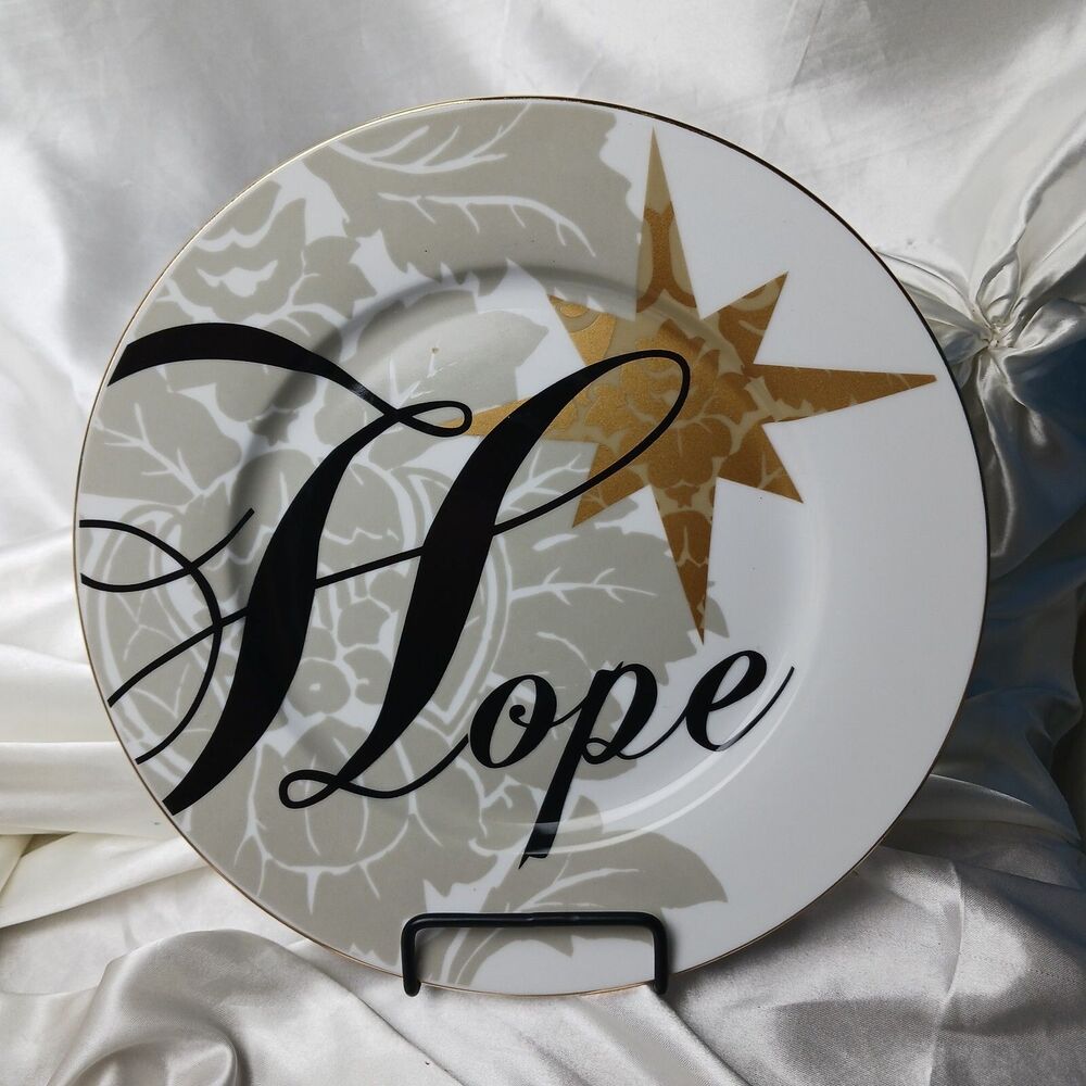 ST. NICHOLAS SQUARE SPIRIT OF THE SEASON HOPE 9'' PLATE